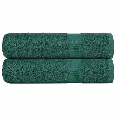 Vidaxx Duschtücher 2 Stück 70x140 cm 360 g m² 100 % Baumwolle grün