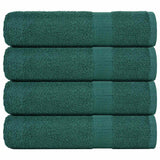 Vidaxx Duschtücher 4 Stück 70x140 cm 360 g m² 100 % Baumwolle grün