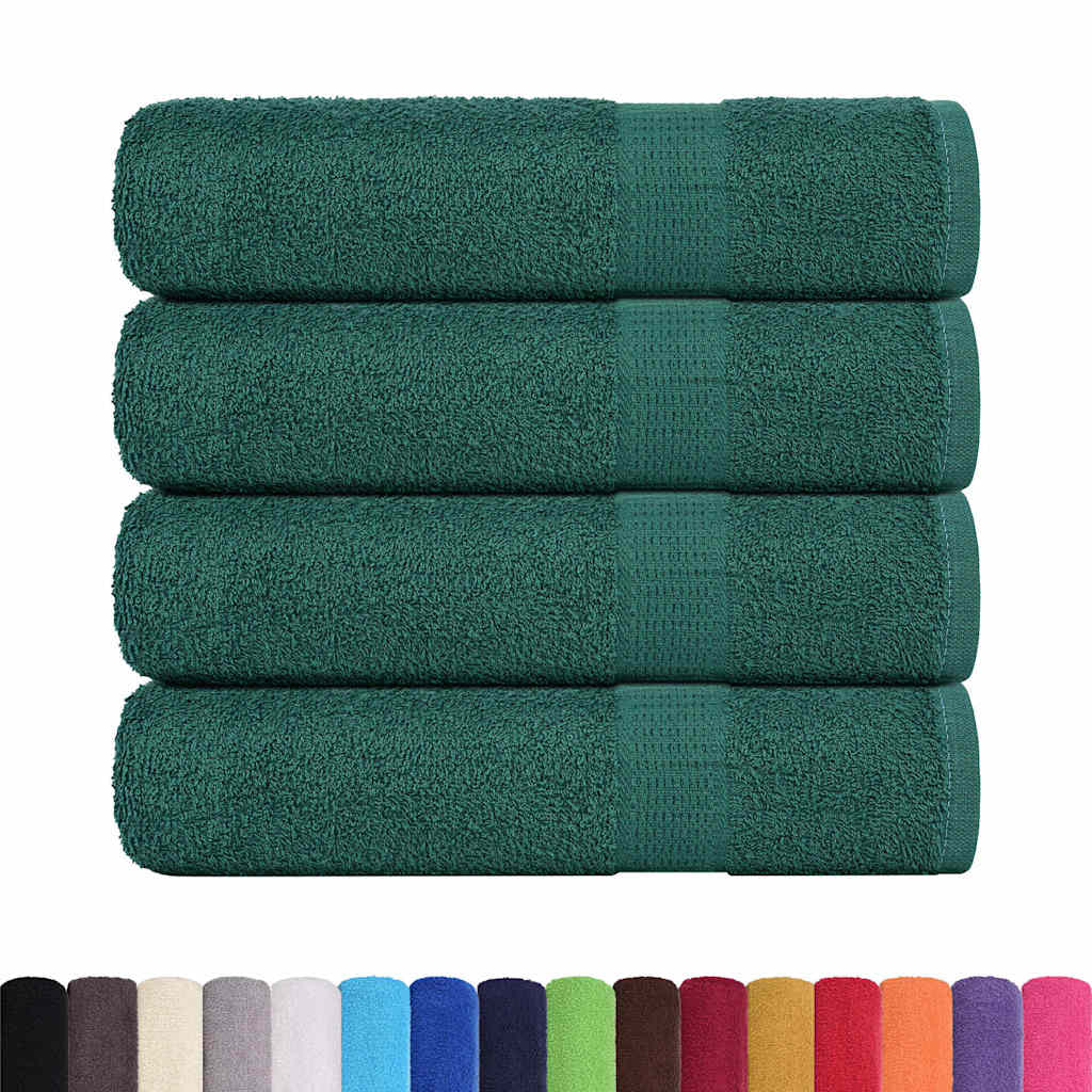 Vidaxx Duschtücher 4 Stück 70x140 cm 360 g m² 100 % Baumwolle grün
