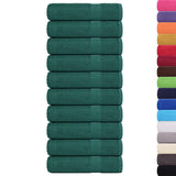 Vidaxx Duschtücher 10 Stück 70x140 cm 360 g m² 100 % Baumwolle grün