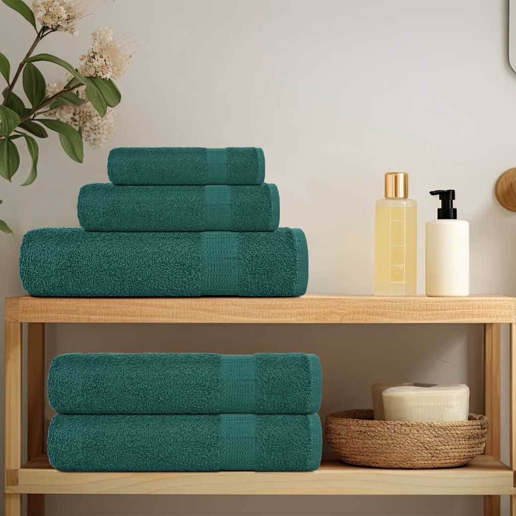 Vidaxx Duschtücher 10 Stück 70x140 cm 360 g m² 100 % Baumwolle grün