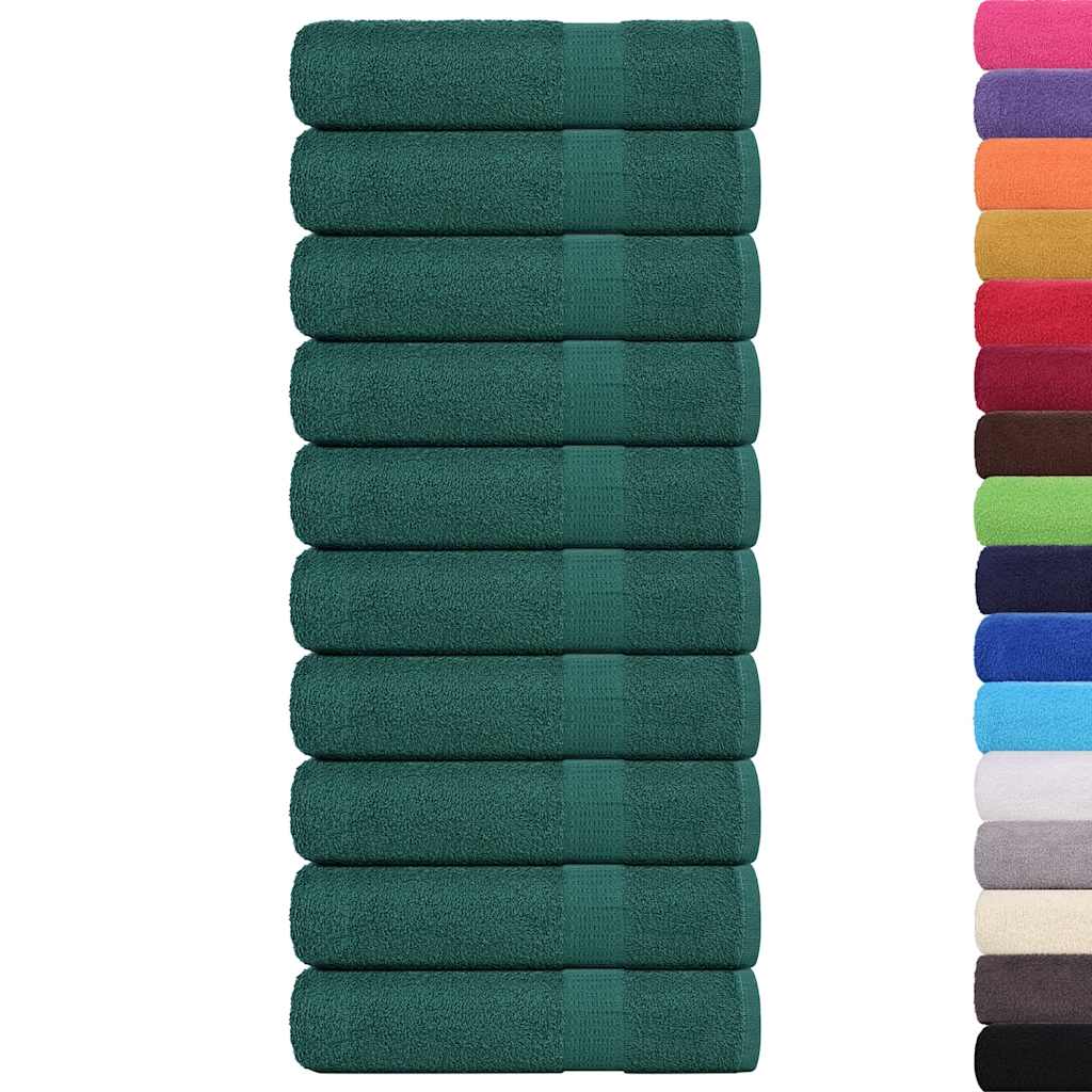 Vidaxx Badetücher 10 Stück 100x150cm 360 g m² 100 % Baumwolle grün