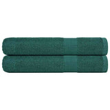 Vidaxx Saunatücher 2 Stk. 80x200 cm 360 g m² 100 % Baumwolle grün