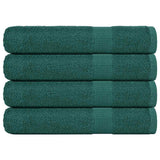 Vidaxx Handtücher 4 Stück 100x200 cm 360 g m² 100 % Baumwolle grün