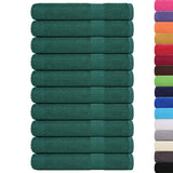 Vidaxx Handtücher 10 Stück 100x200 cm 360 g m² 100 % Baumwolle grün