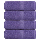 VidaXL Waschlappen 4 Stück Frosch lila 30x30 cm 100 % Baumwolle