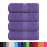 VidaXL Waschlappen 4 Stück Frosch lila 30x30 cm 100 % Baumwolle