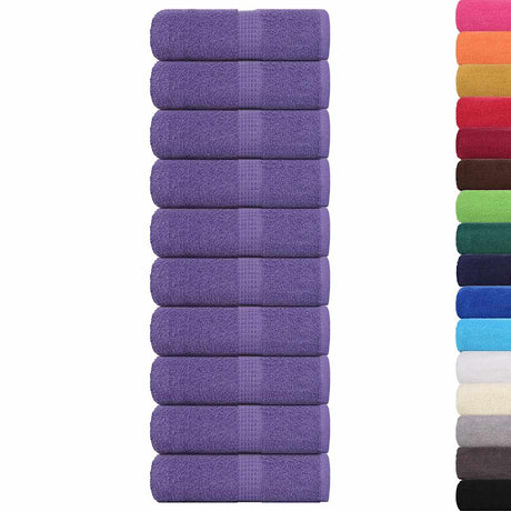 Vidaxx Waschlappen Frogn 10 Stück 30x30 cm 360 g m² Lila