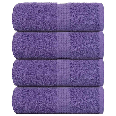 VidaXL Gästehandtücher 4 Stk. 30x50 cm 360 g m² 100 % Baumwolle Lila