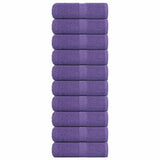VidaXL Gästehandtücher 10 Stück 30x50 cm 360 g m² 100 % Baumwolle Lila