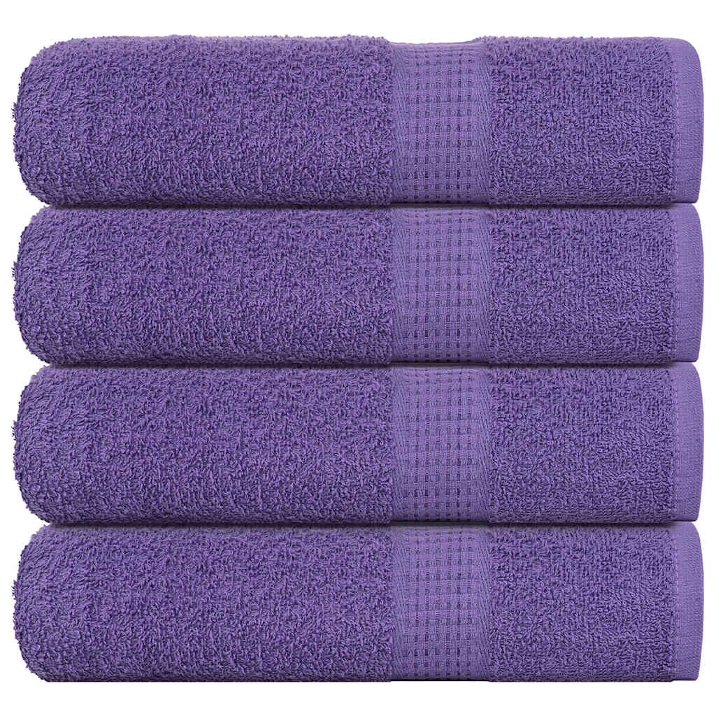 Vidaxx Duschtücher 4 Stk. 70x140 cm 360 g m² 100 % Baumwolle Lila