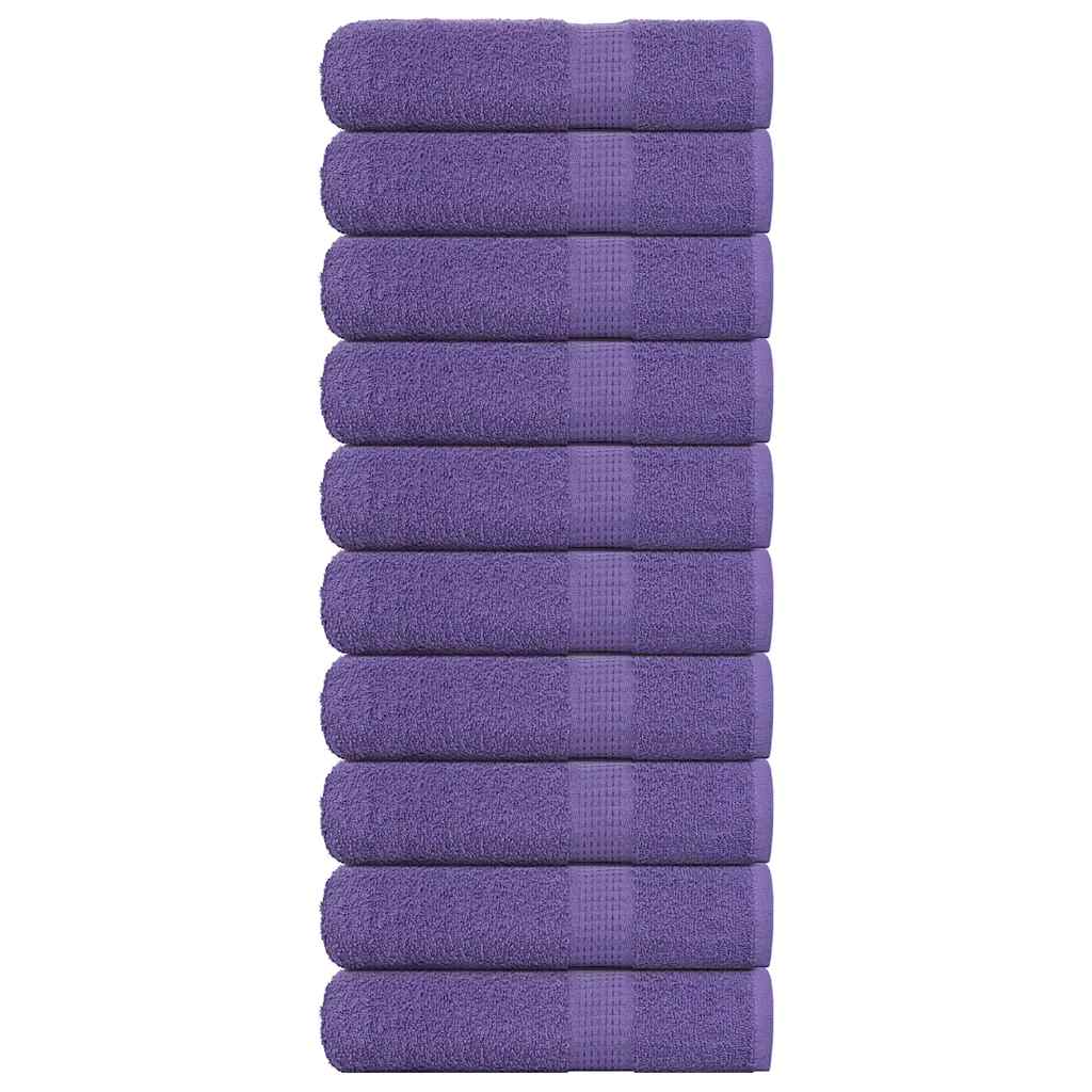 Vidaxx Duschtücher 10 Stück 70x140 cm 360 g m² 100 % Baumwolle Lila
