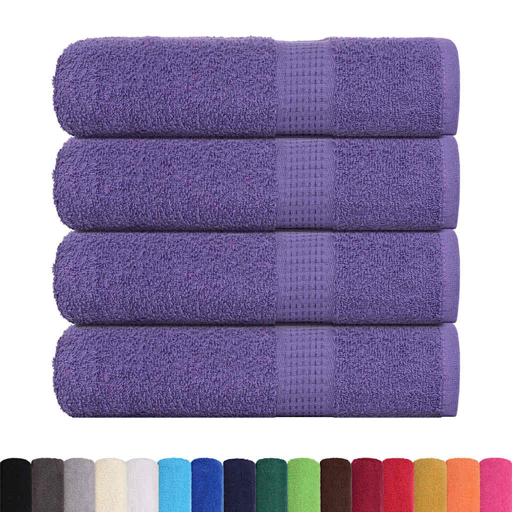 VidaXL Badetücher Frogn 4 Stück 100x150 cm 360 g m² Lila