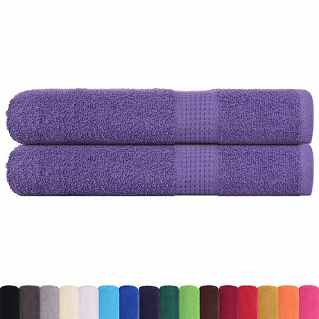 Vidaxx Saunatücher 2 Stk. 80x200 cm 360 g m² 100 % Baumwolle Lila