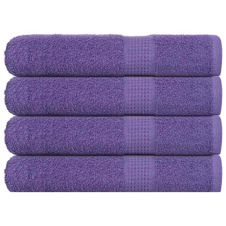 Vidaxx Saunatücher 4 Stk. 80x200 cm 360 g m² 100 % Baumwolle Lila
