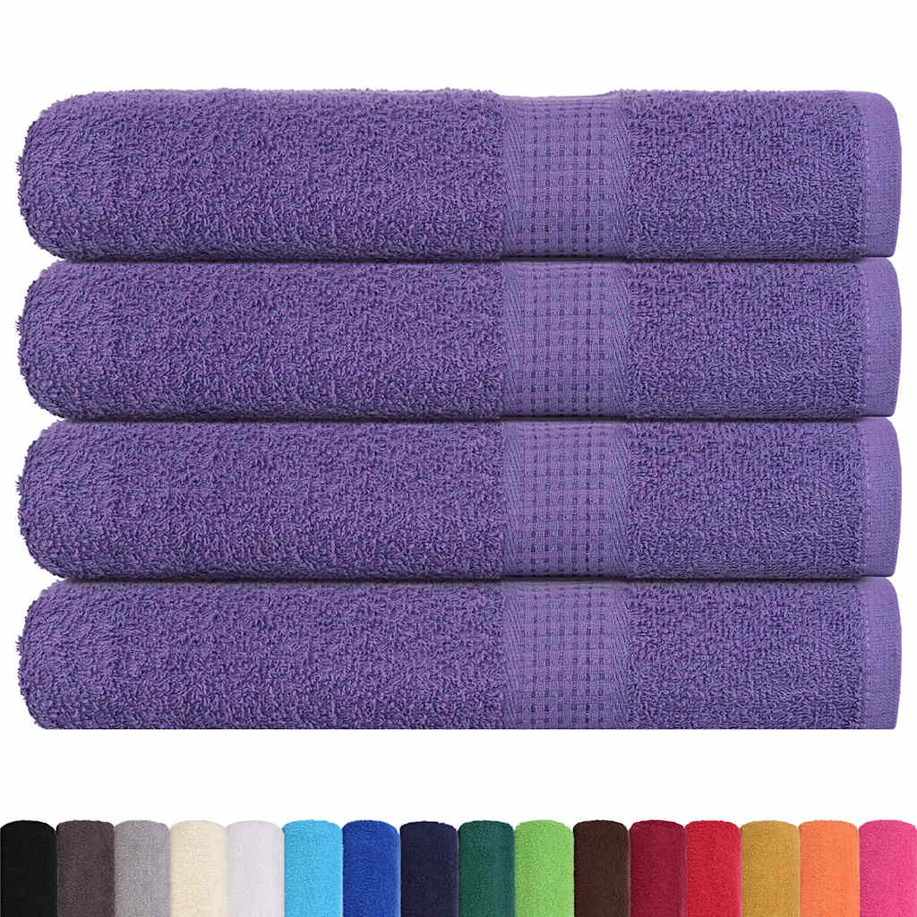 Vidaxx Saunatücher 4 Stk. 80x200 cm 360 g m² 100 % Baumwolle Lila