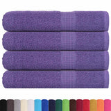 Vidaxx Saunatücher 4 Stk. 80x200 cm 360 g m² 100 % Baumwolle Lila