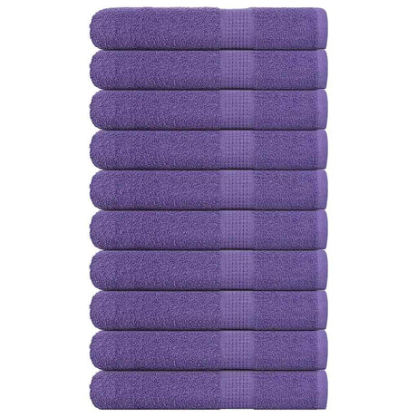 Vidaxx Saunatücher 10 Stück 80x200 cm 360 g m² 100 % Baumwolle Lila