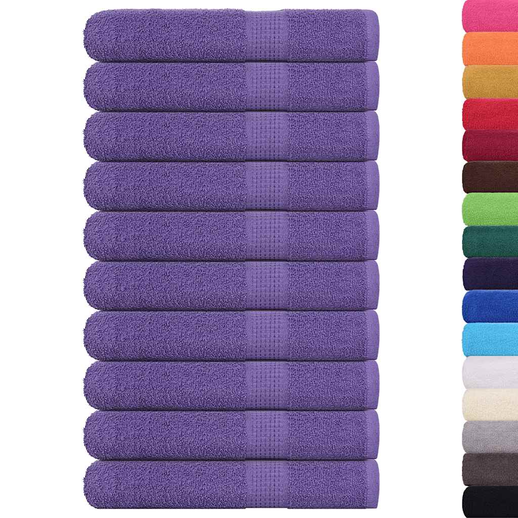 Vidaxx Saunatücher 10 Stück 80x200 cm 360 g m² 100 % Baumwolle Lila
