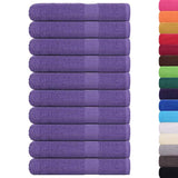 Vidaxx Saunatücher 10 Stück 80x200 cm 360 g m² 100 % Baumwolle Lila