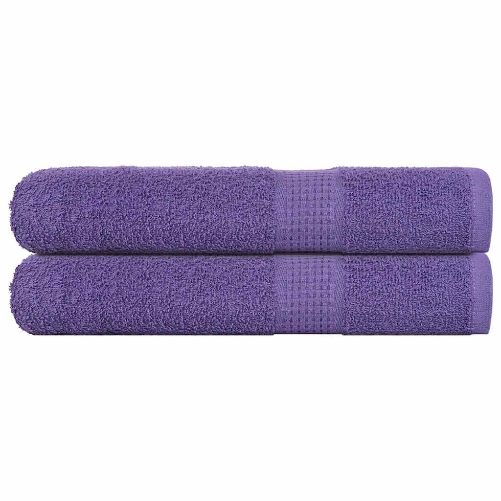 Vidaxx Handtücher 2 Stück 100x200 cm 360 g m² 100 % Baumwolle lila