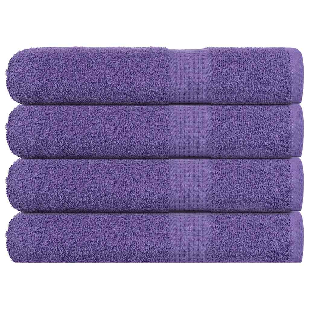 Vidaxx Handtücher 4 Stück 100x200 cm 360 g m² 100 % Baumwolle lila
