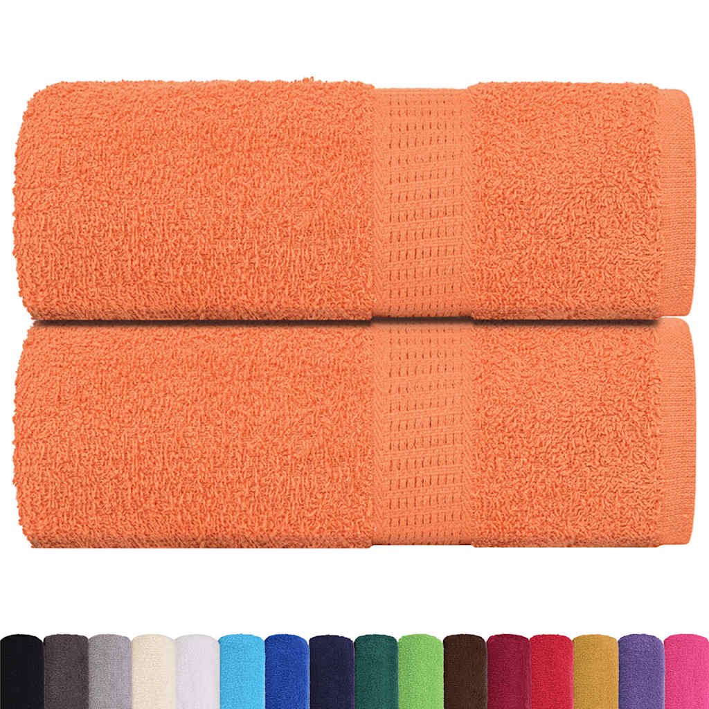Vidaxx Waschlappen 2 Stück Froschorange 30x30 cm 100 % Baumwolle