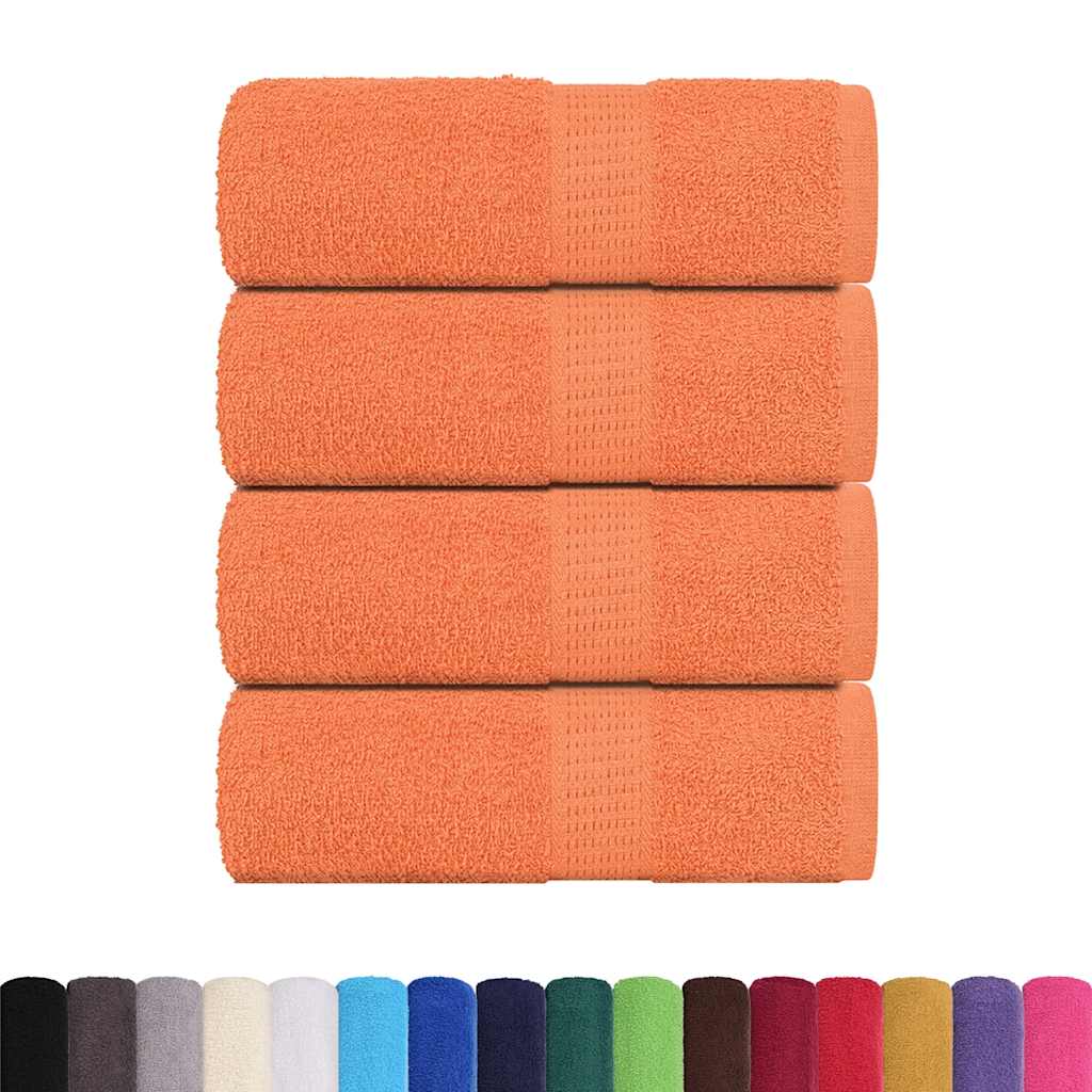 Vidaxx Waschlappen 4 Stück Froschorange 30x30 cm 100 % Baumwolle