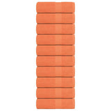 Vidaxx Waschlappen 10 Stück Froschorange 30x30 cm 100 % Baumwolle