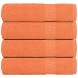 Vidaxx Duschtücher 4 Stück 70x140 cm 360 g m² 100 % Baumwolle Orange