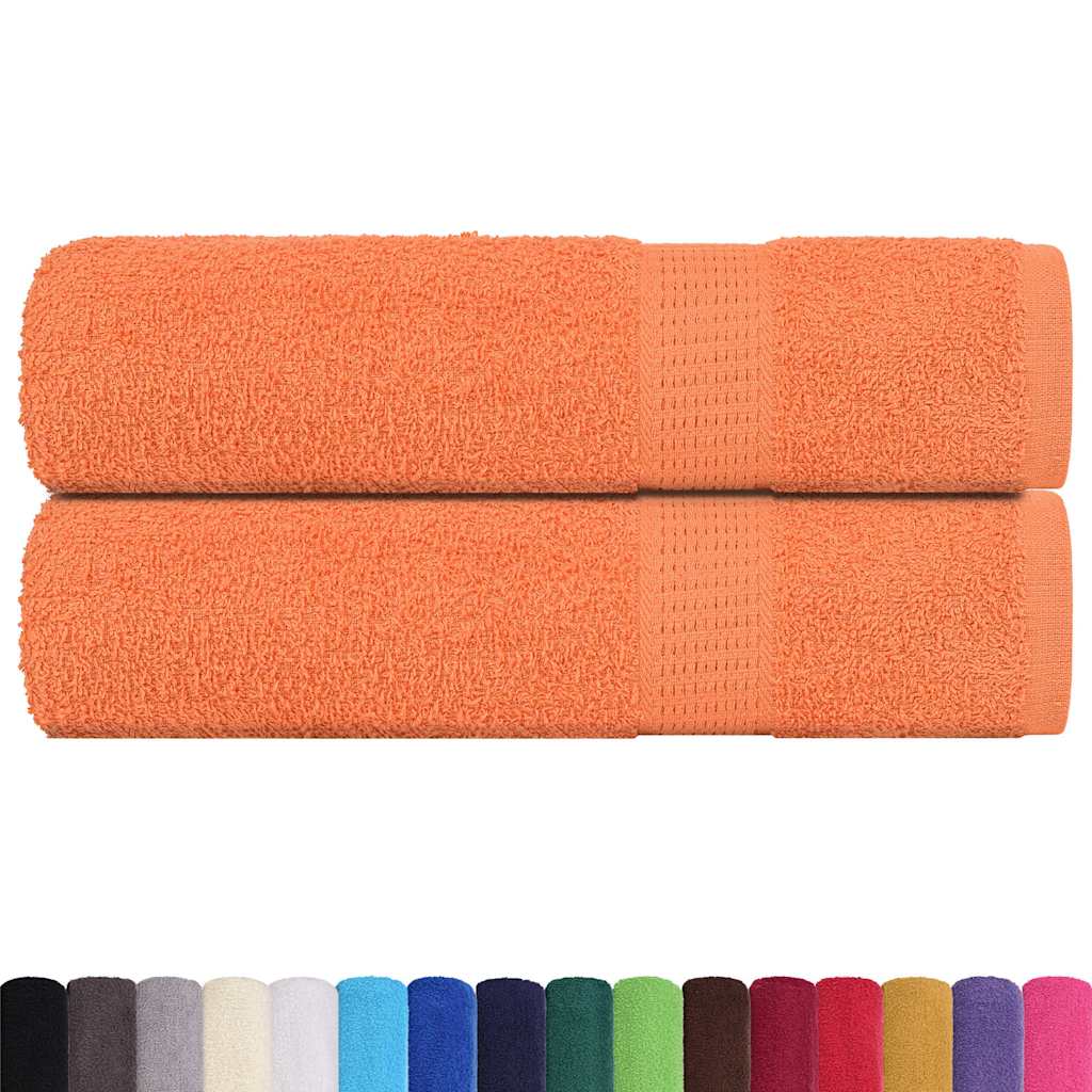 Vidaxx Badetücher 2 Stück 100x150 cm 360 g m² 100 % Baumwolle Orange