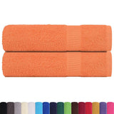 Vidaxx Badetücher 2 Stück 100x150 cm 360 g m² 100 % Baumwolle Orange
