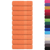 Vidaxx Badetücher 10 Stück 100x150 cm 360 g m² 100 % Baumwolle Orange