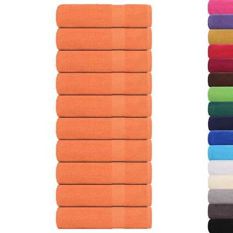 Vidaxx Badetücher 10 Stück 100x150 cm 360 g m² 100 % Baumwolle Orange