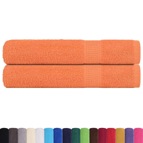 Vidaxx Saunatücher Frogn 2 Stk 80x200 cm 360 g m² Orange