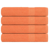 Vidaxx Saunatücher 4 Stk. 80x200 cm 360 g m² 100 % Baumwolle Orange