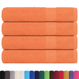 Vidaxx Saunatücher 4 Stk. 80x200 cm 360 g m² 100 % Baumwolle Orange