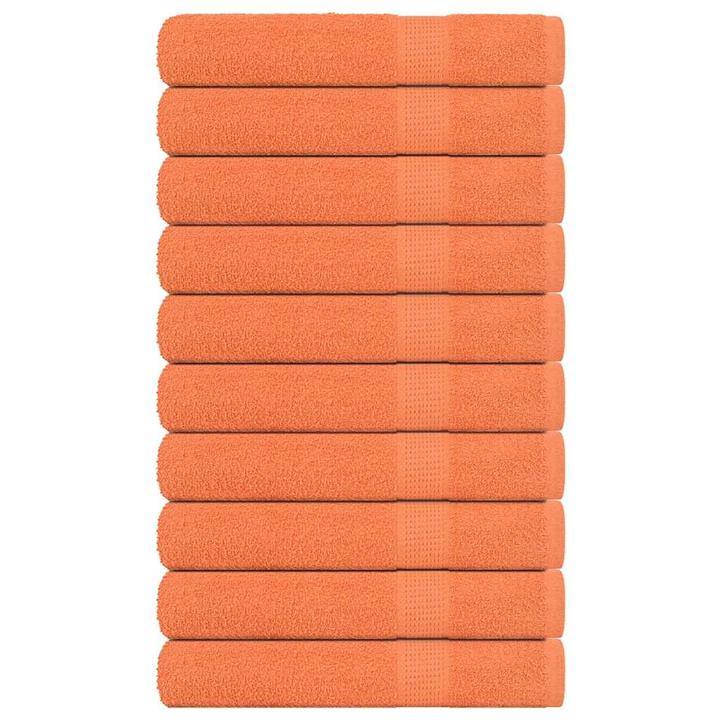 Vidaxx Handtücher 10 Stück 100x200 cm 360 g m² 100 % Baumwolle orange