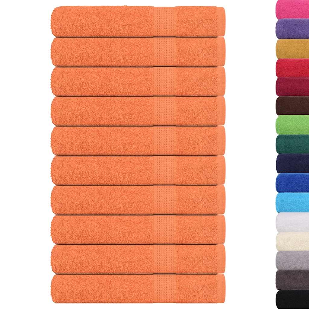 Vidaxx Handtücher 10 Stück 100x200 cm 360 g m² 100 % Baumwolle orange