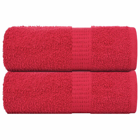 Vidaxx Waschlappen 2 Stück Froschrot 30x30 cm 100% Baumwolle