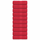 Vidaxx Waschlappen 10 Stück Froschrot 30x30 cm 100% Baumwolle
