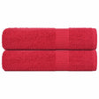 Vidaxx Handtücher Frogn 2 Stk 50x100 cm 360 g m² rot