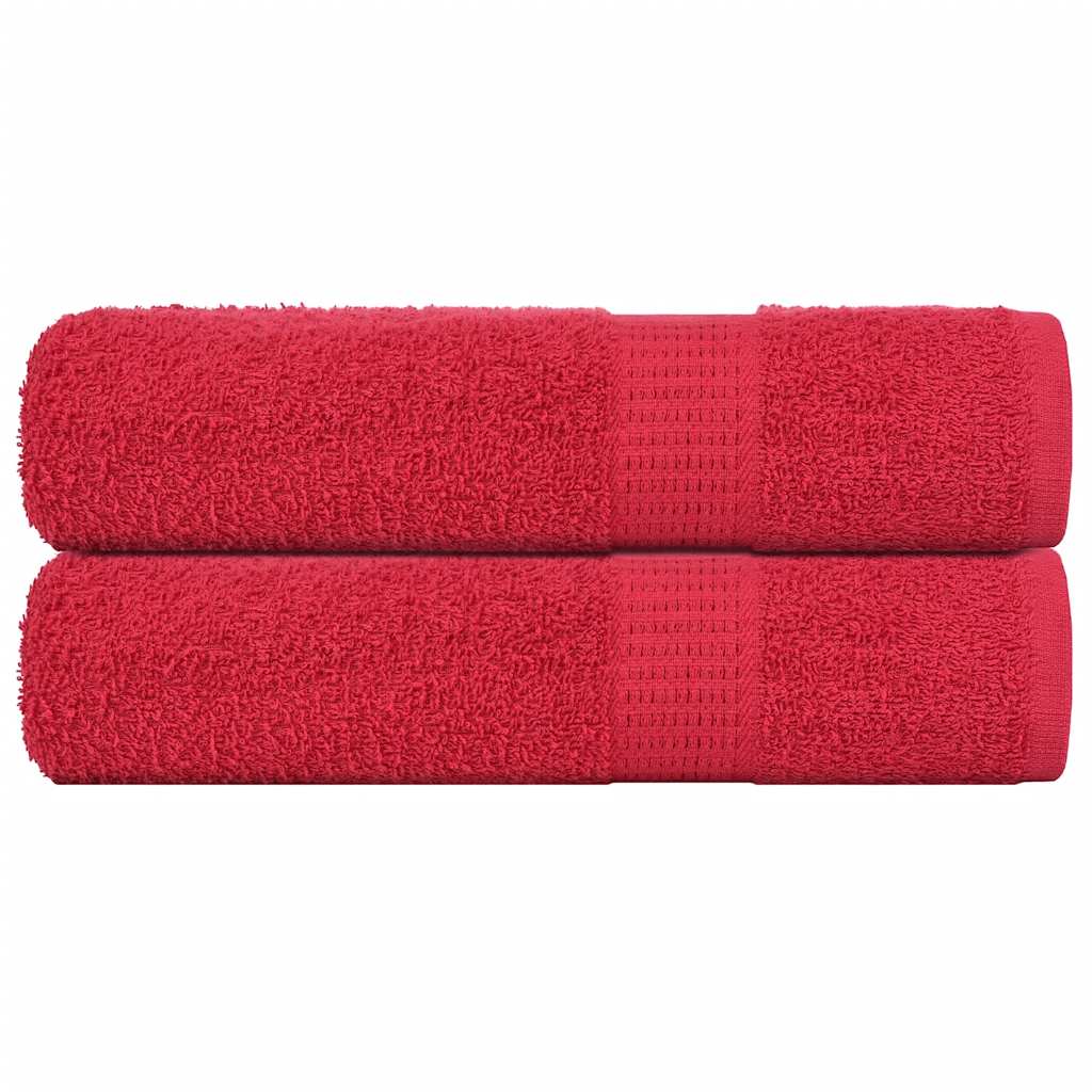 Vidaxx Handtücher Frogn 2 Stk 50x100 cm 360 g m² rot