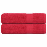 Vidaxx Handtücher Frogn 2 Stk 50x100 cm 360 g m² rot