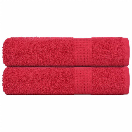 Vidaxx Handtücher 2 Stück 50x100 cm 360 g m² 100 % Baumwolle rot