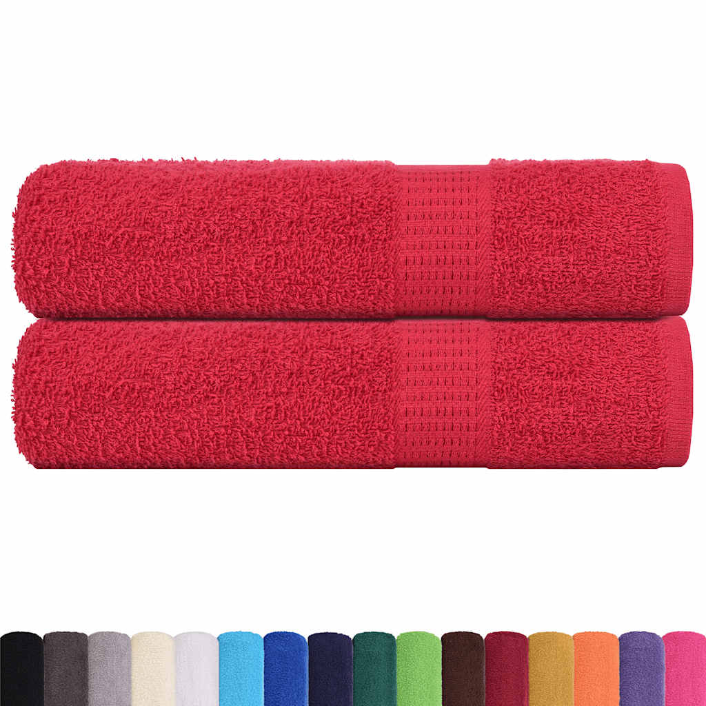 Vidaxx Handtücher Frogn 2 Stk 50x100 cm 360 g m² rot