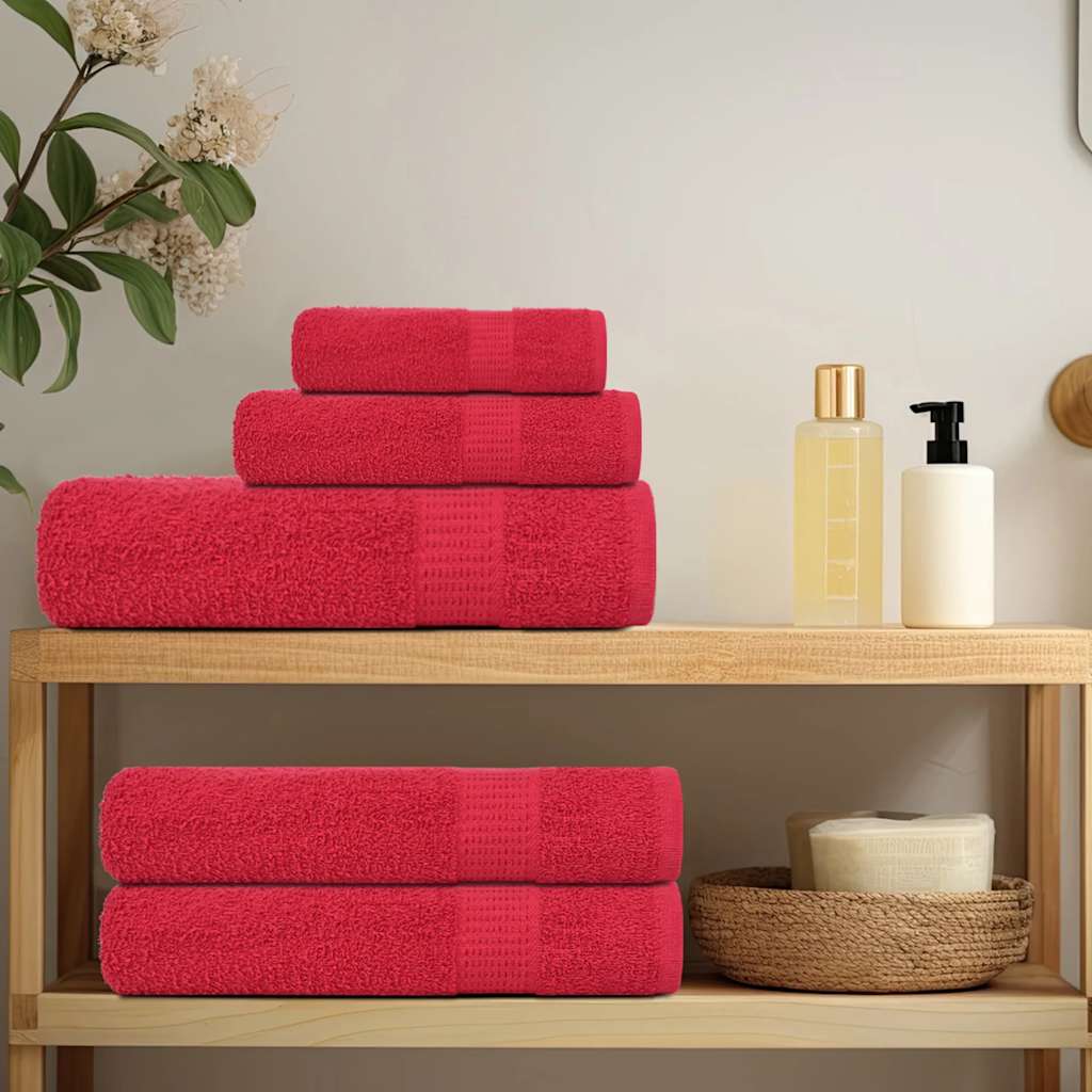 Vidaxx Handtücher Frogn 2 Stk 50x100 cm 360 g m² rot
