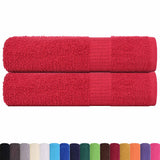 Vidaxx Duschtücher 2 Stück 70x140 cm 360 g m² 100 % Baumwolle rot