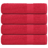Vidaxx Badetücher 4 Stück 100x150 cm 360 g m² 100 % Baumwolle rot