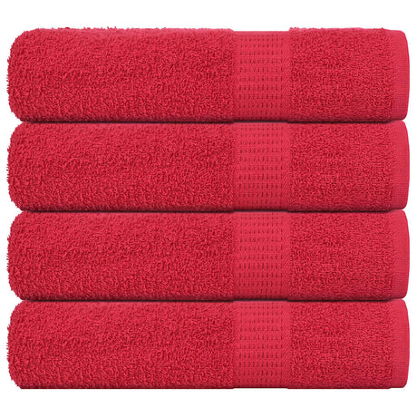 Vidaxx Badetücher 4 Stück 100x150 cm 360 g m² 100 % Baumwolle rot